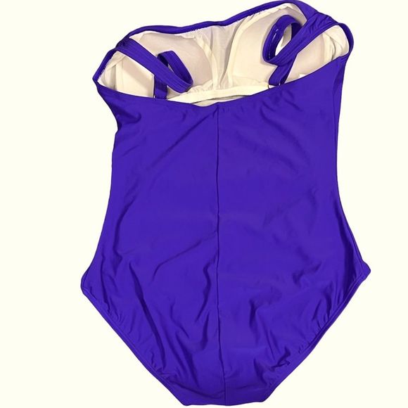 WOMEN’S ONE PIECE SWIMSUIT 
Swimsuits for all
Color: DEEP SEA PURPLE
Size XL- 20 - Picture 4 of 8